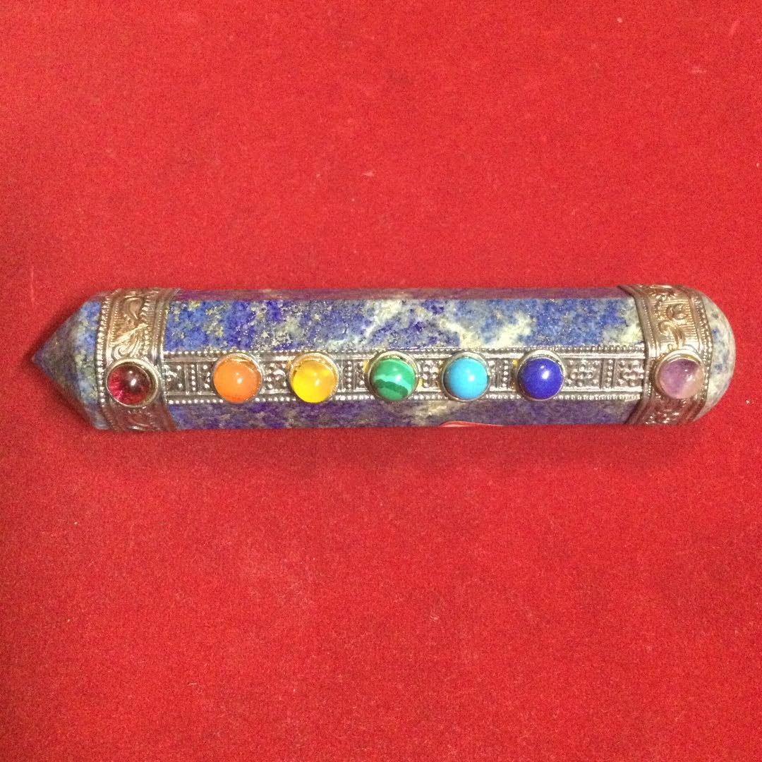 ヒーリングスティック チャクラストーン ヒマラヤの秘伝書付 展示品